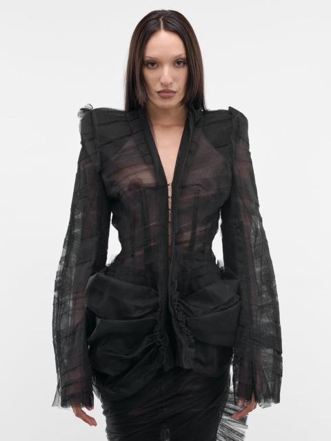 Matières Fécales Black Madame L. Tulle Blazer