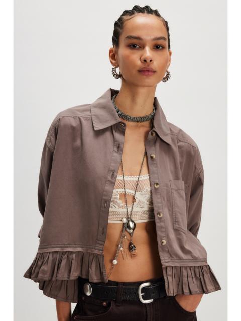 FREE PEOPLE We The Free Bailey Solid Shirt