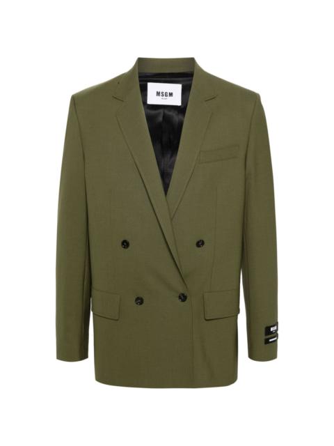 MSGM double-breasted blazer