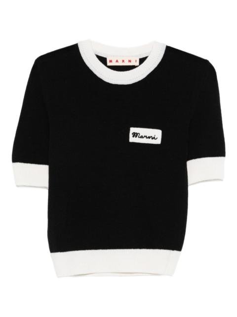 Marni logo short-sleeve top