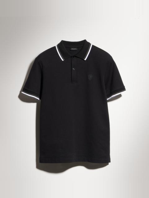 GUCCI Cotton piquet polo shirt with embroidery