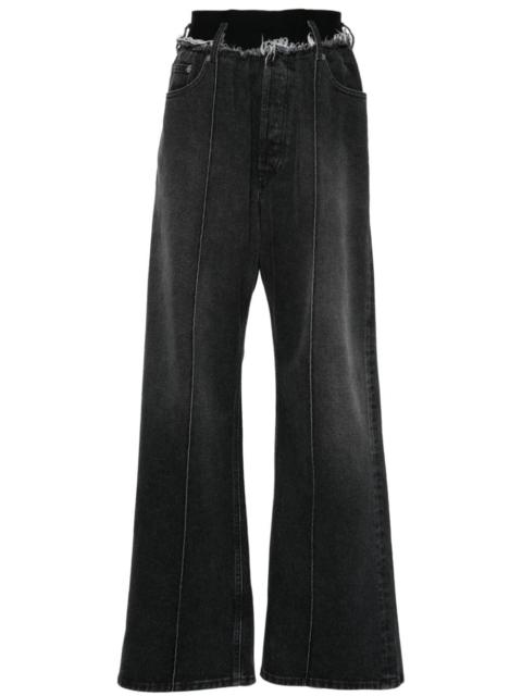 ALAINPAUL logo-waistband jeans