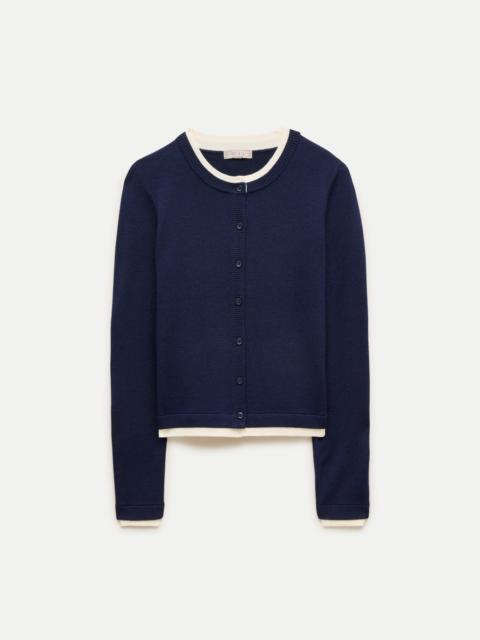 J.CREW Double-layer cardigan in merino wool
