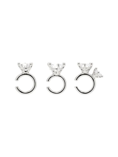 PANCONESI Silver Constellation Ear Cuff Set