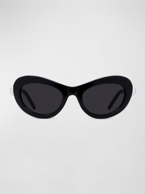Givenchy Pearlescent Metal Butterfly Sunglasses
