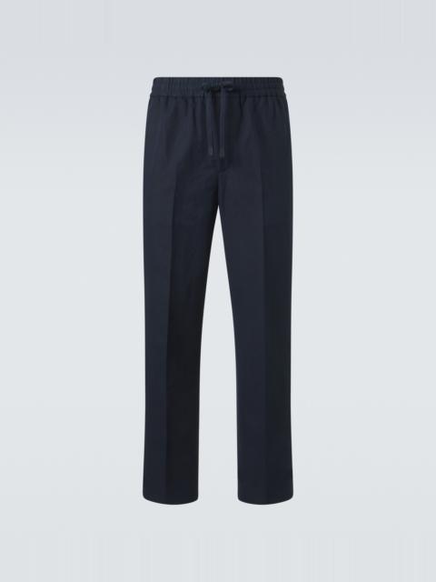 Brioni Linen and cotton straight pants
