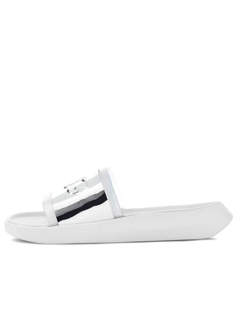 UGG (WMNS) UGG Hilama Slide Shoe White Silver 1109592-WHT