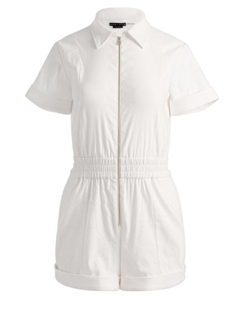 Alice + Olivia LEVI LINEN ROMPER
