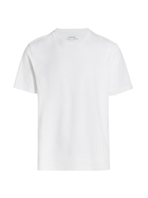 FRAME Men's Short-Sleeve Cotton T-Shirt - White