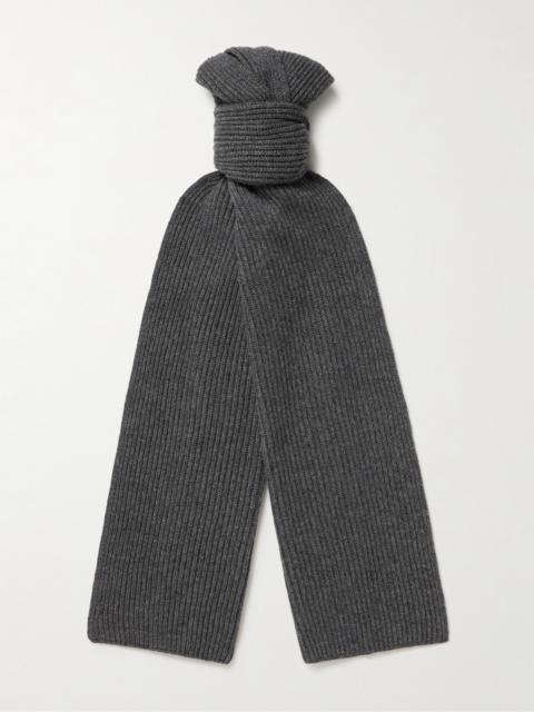 Johnstons of Elgin Ribbed Cashmere Scarf
