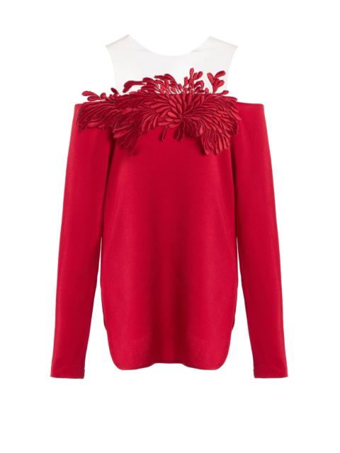 SILVIA TCHERASSI Belinda Satin Top red