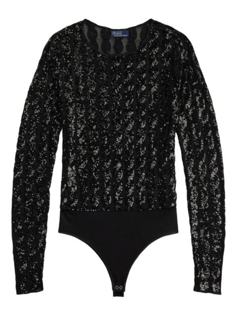 Polo Ralph Lauren sequin-embelished bodysuit