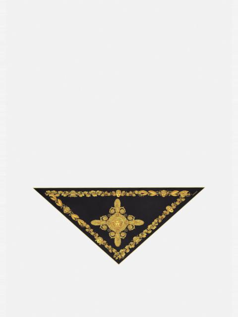 VERSACE Maschera Baroque Silk Triangle Foulard