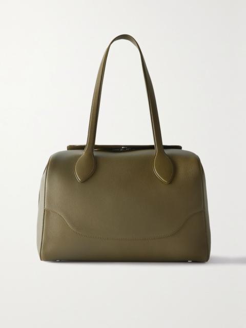 Loro Piana Sesia Happy Day large leather tote Green