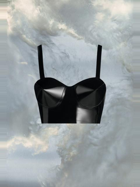 Maison Margiela Latex balconette bra