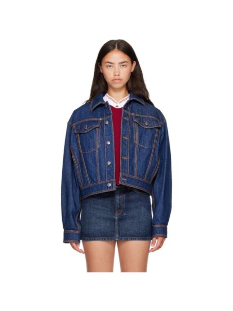 VERSACE Blue Denim Blouson Jacket