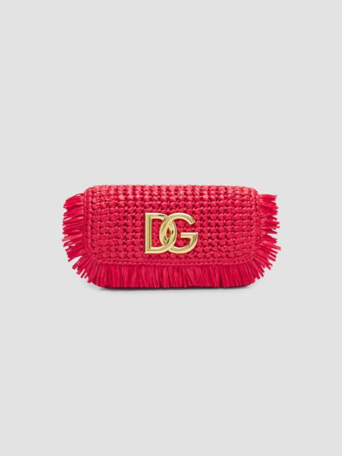 Dolce & Gabbana Women's Anticipo Carretto Raffia Shoulder Bag - Poppy Red
