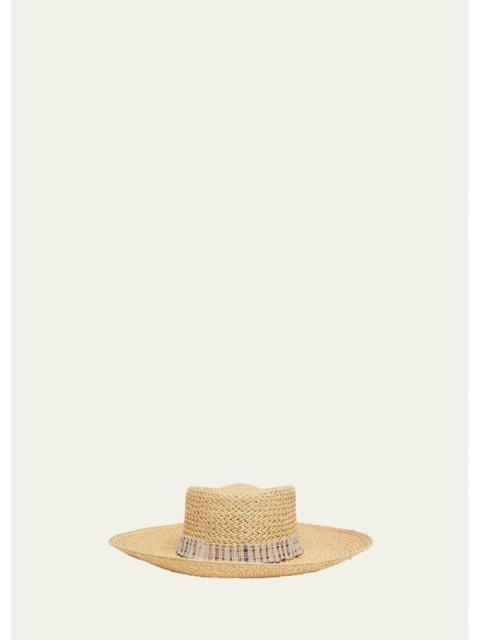 Loro Piana Hanae Straw Large-Brim Hat