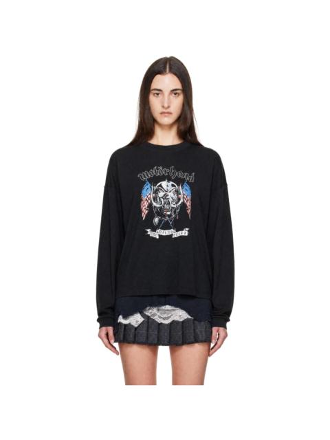 VETEMENTS Black Motorhead Edition Flag Longsleeve T-shirt