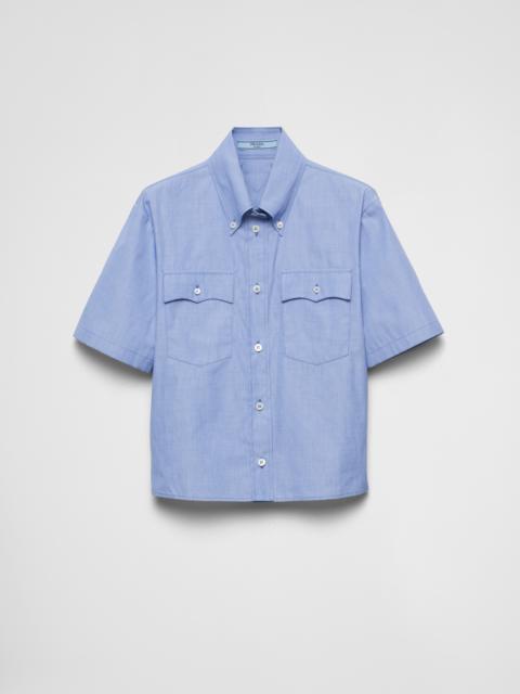 Prada Fil-à-fil cotton shirt