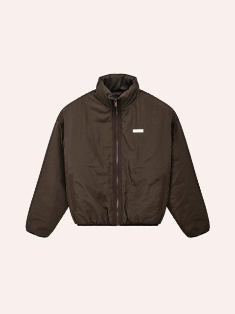 P.E NATION OFF SET JACKET IN COFFEE
