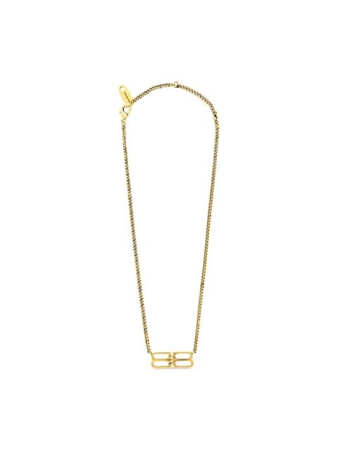 BALENCIAGA Women's Bb Icon Necklace in Gold