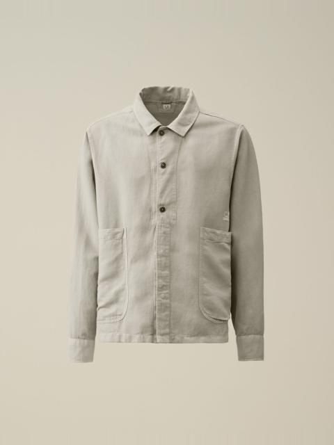 C.P. Company Broken Linen/Cotton Pocket Shirt