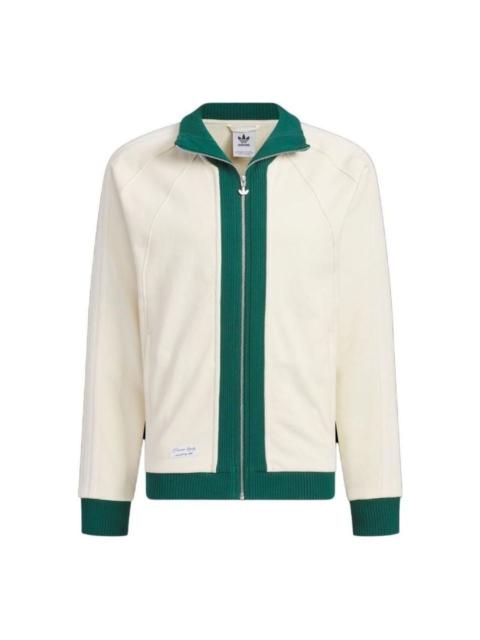 adidas adidas originals x Notitle FW23 Sport Jacket 'White Green' IN1087