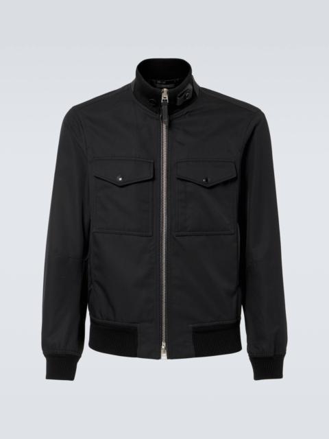 TOM FORD Cotton and silk twill blouson