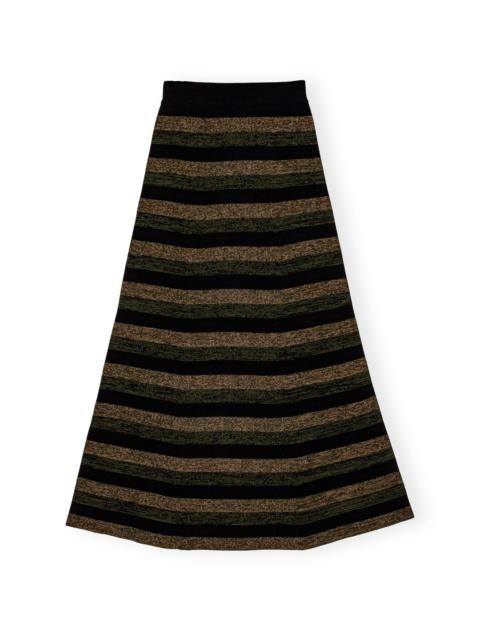 RIBBED MERINO MAXI SKIRT