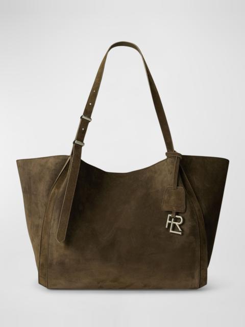 Large Cashmere Suede Tote Bag