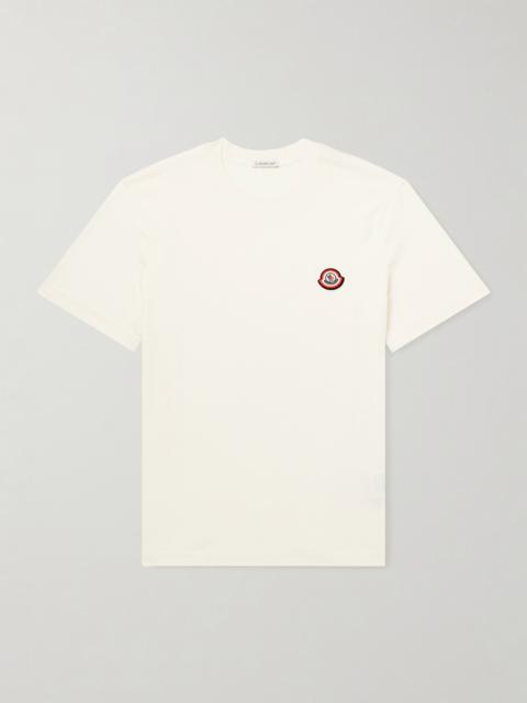 Moncler Logo-Appliqué Cotton-Jersey T-Shirt