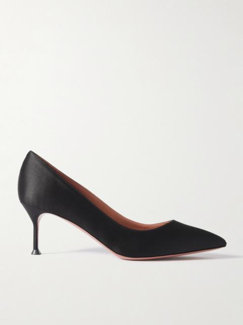 AQUAZZURA Purist 65 Satin Point-toe Pumps