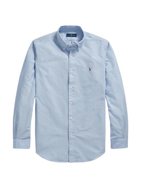 Polo Ralph Lauren Men's Custom-Fit Cotton Oxford Shirt - Blue
