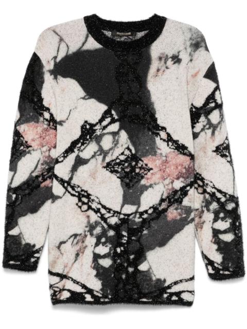 Roberto Cavalli abstract-pattern sweater