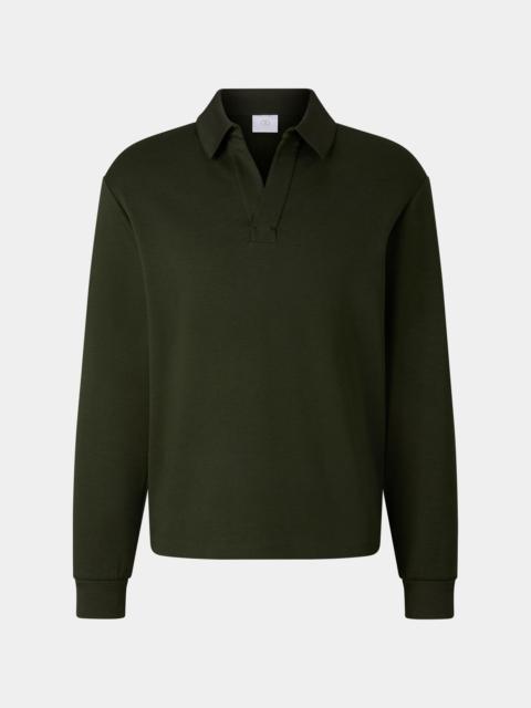 BOGNER Lionel polo sweatshirt in Dark green