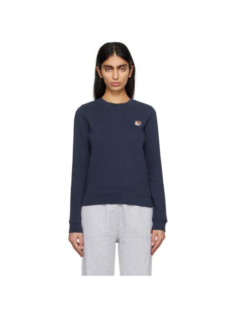 Maison Kitsuné Navy Fox Head Sweatshirt