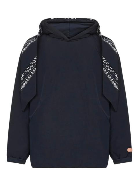 PDF hooded patterned hoodie