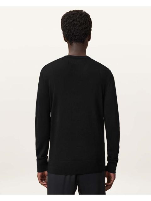 ALLSAINTS MODE MERINO CREW NECK RAMSKULL SWEATER