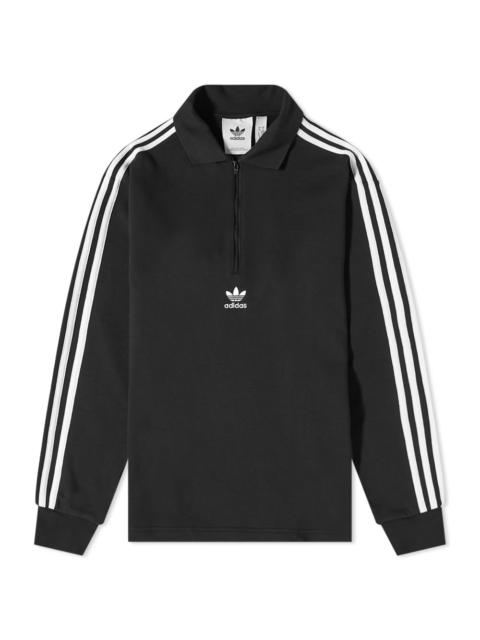 Adidas Long Sleeve 3 Stripe Polo