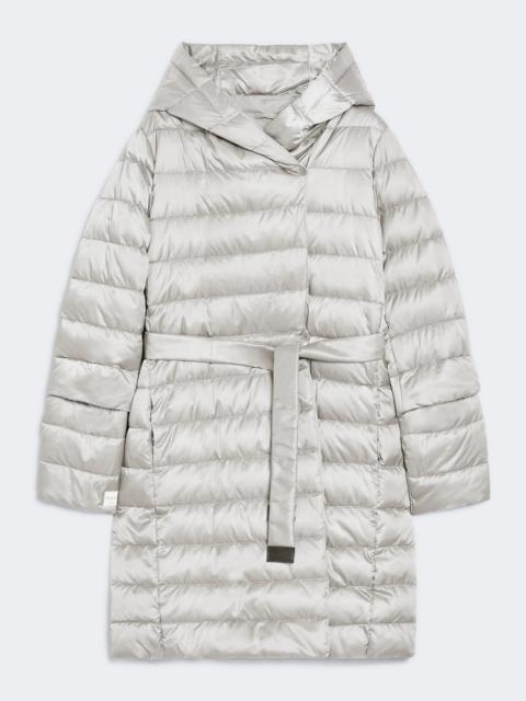 Max Mara NOVEF Reversible down jacket in water-repellent satin - SAND