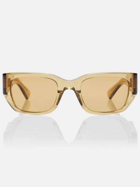 Bottega Veneta Intrecciato rectangular sunglasses