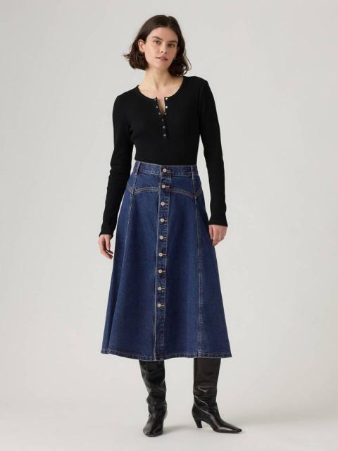Levi's YOKED WESTERN SKIRT