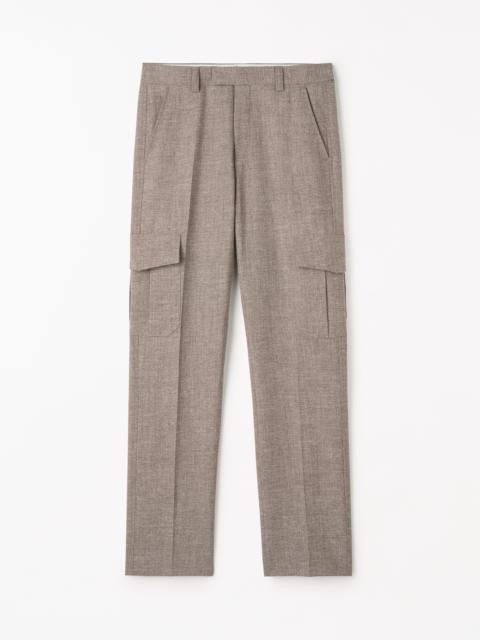 TIGER OF SWEDEN Mend Cargo Fit Wool-Linen Pants