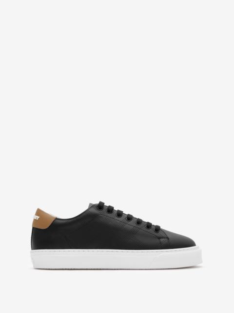 Burberry Check Leather Sneakers
