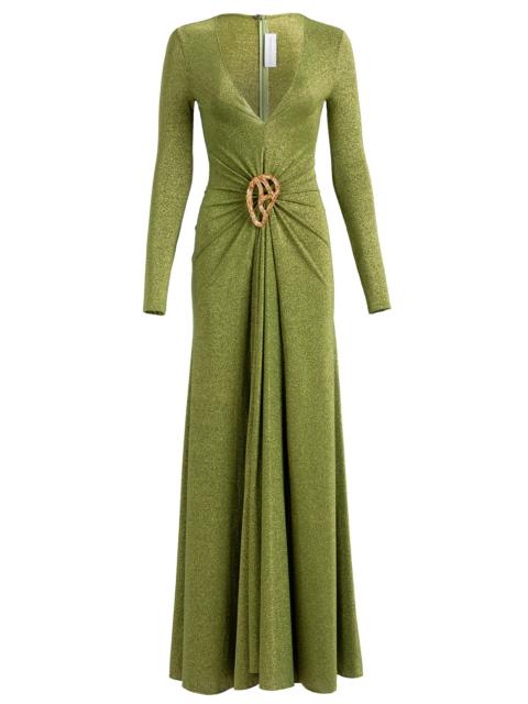 SILVIA TCHERASSI Melany Long Sleeve Embellished Dress