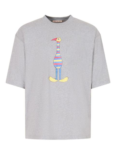 Marni bird-print short-sleeve T-shirt