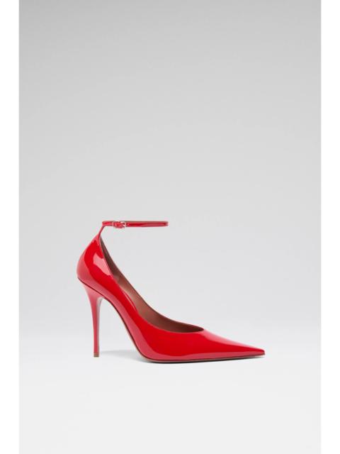 Amina Muaddi ANOK PUMP 105 RED PATENT