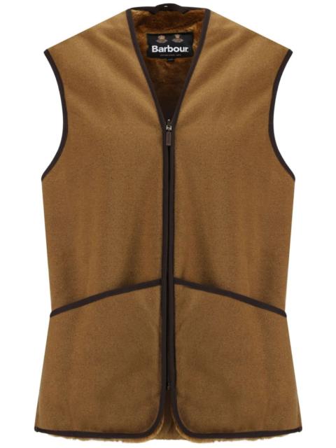 Barbour bicolour zipped gilet