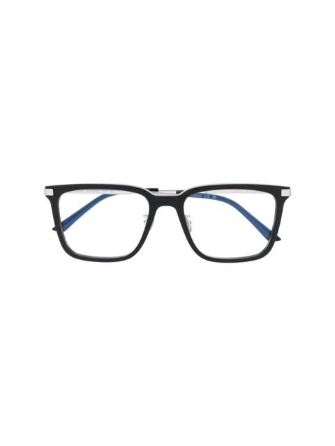 cat eye-frame glasses
